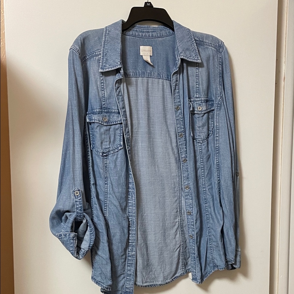 Chico's Light Blue Button Down Shirt